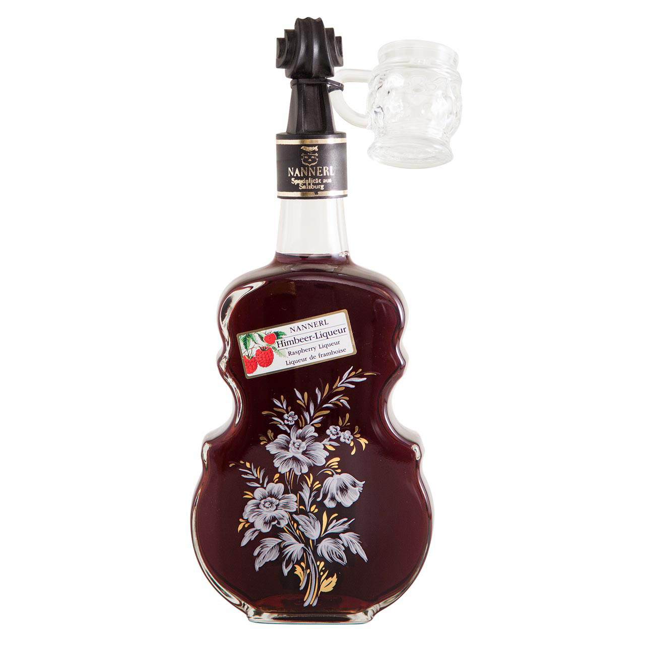 Nannerl Raspberry Liqueur violinbottle 0,5 Liter 15%vol. Nannerl Raspberry Liqueur violinbottle 0,5 Liter 15%vol.
