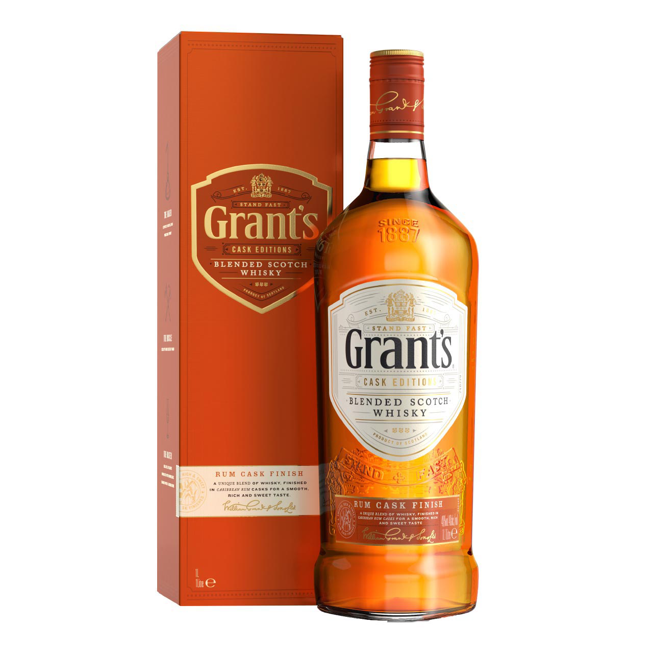 Grant's Rum Cask Finish 1 liter 40% vol. Grant's Rum Cask Finish 1 liter 40% vol.