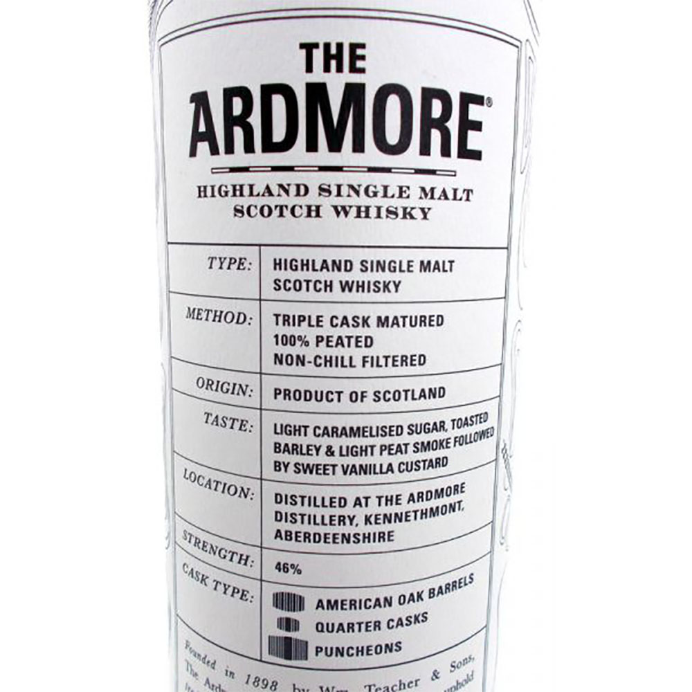 Ardmore Triple Wood 1 liter 46% vol. Ardmore Triple Wood 1 liter 46% vol.