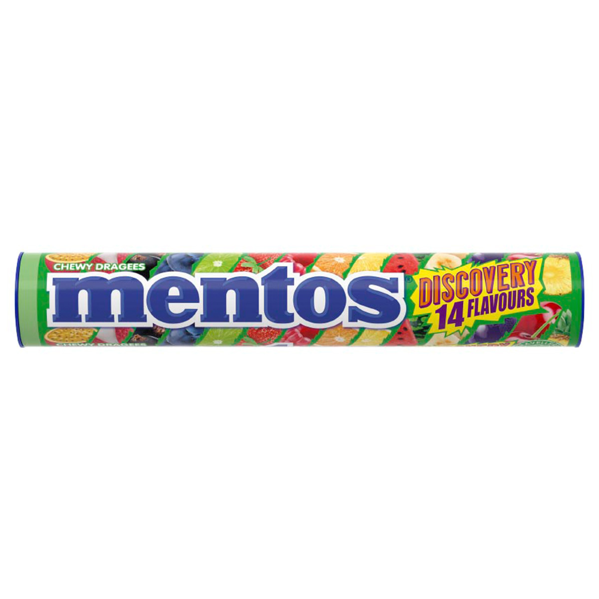 Mentos Jumborolle Discovery, 8 Einzelrollen, 14 Geschmacksrichtungen 300g
