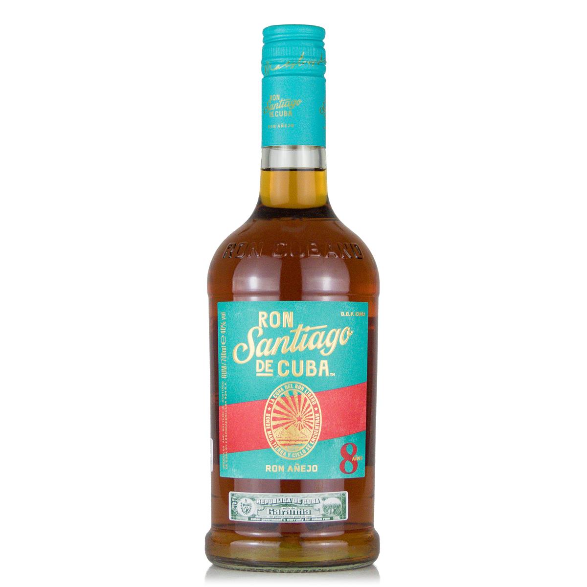 Santiago de Cuba Anejo 8 years 40%vol. 0,7 Liter Santiago de Cuba Anejo 8 years 40%vol. 0,7 Liter