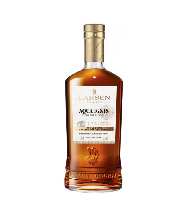 Larsen Aqua Ignis A.I. Cognac 42,3%.vol. 0,7 Liter Larsen Aqua Ignis A.I. Cognac 42,3%.vol. 0,7 Liter