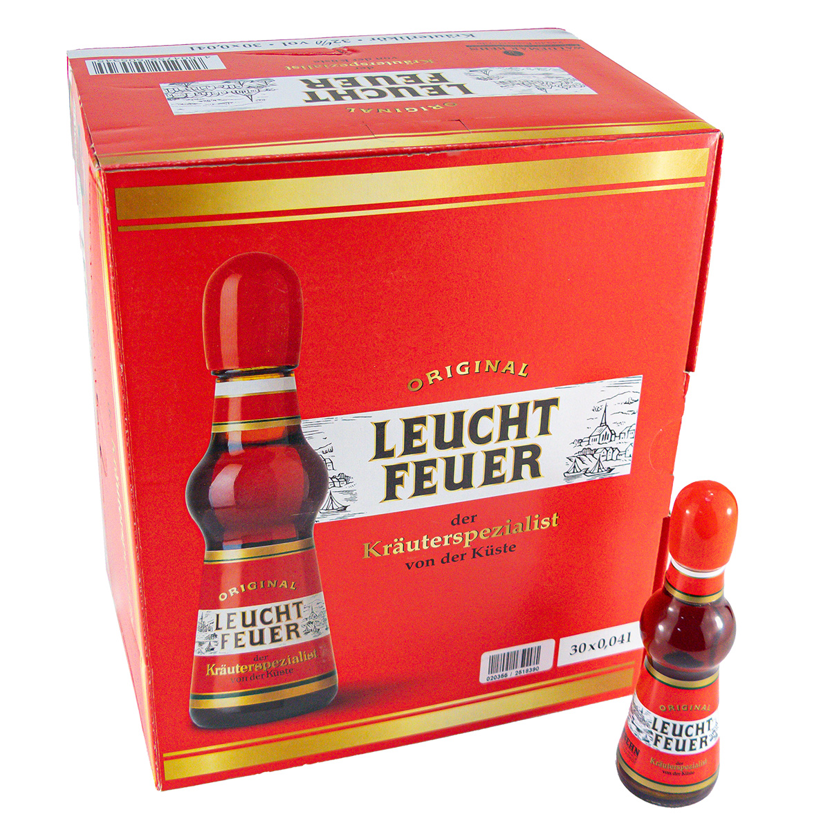 Leuchtfeuer Likör 30 Flaschen je 0,04 Liter in Box 32%vol.