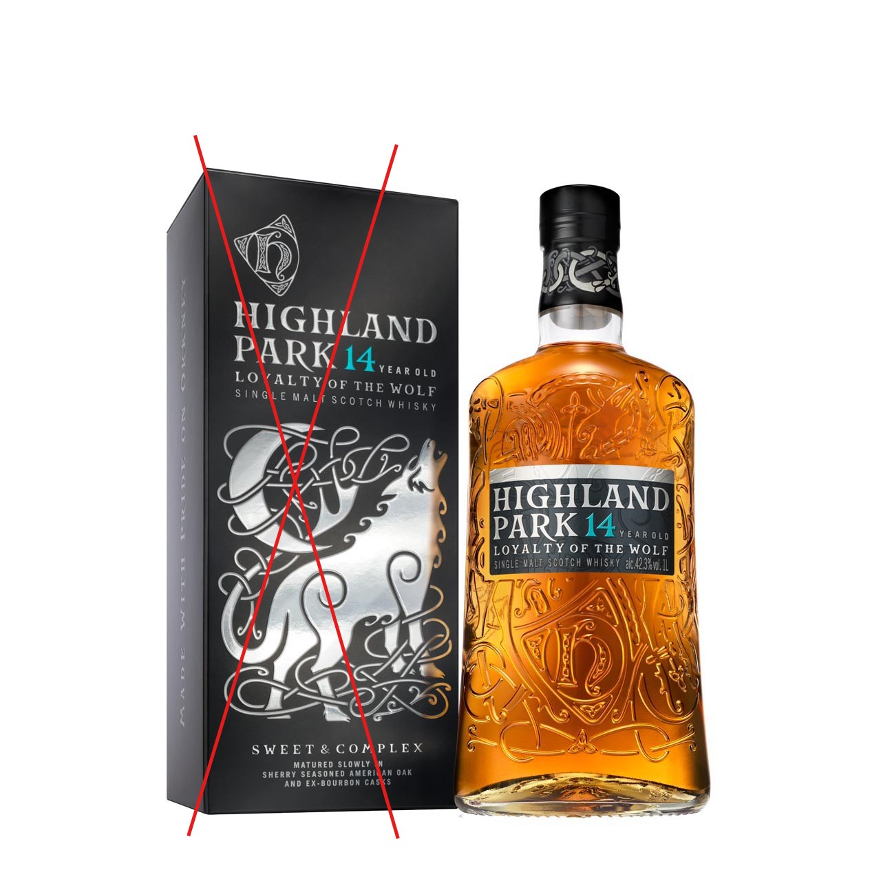 Special item: Highland Park Loyalty of the Wolf 14 years old 1 liter 42.3% vol.