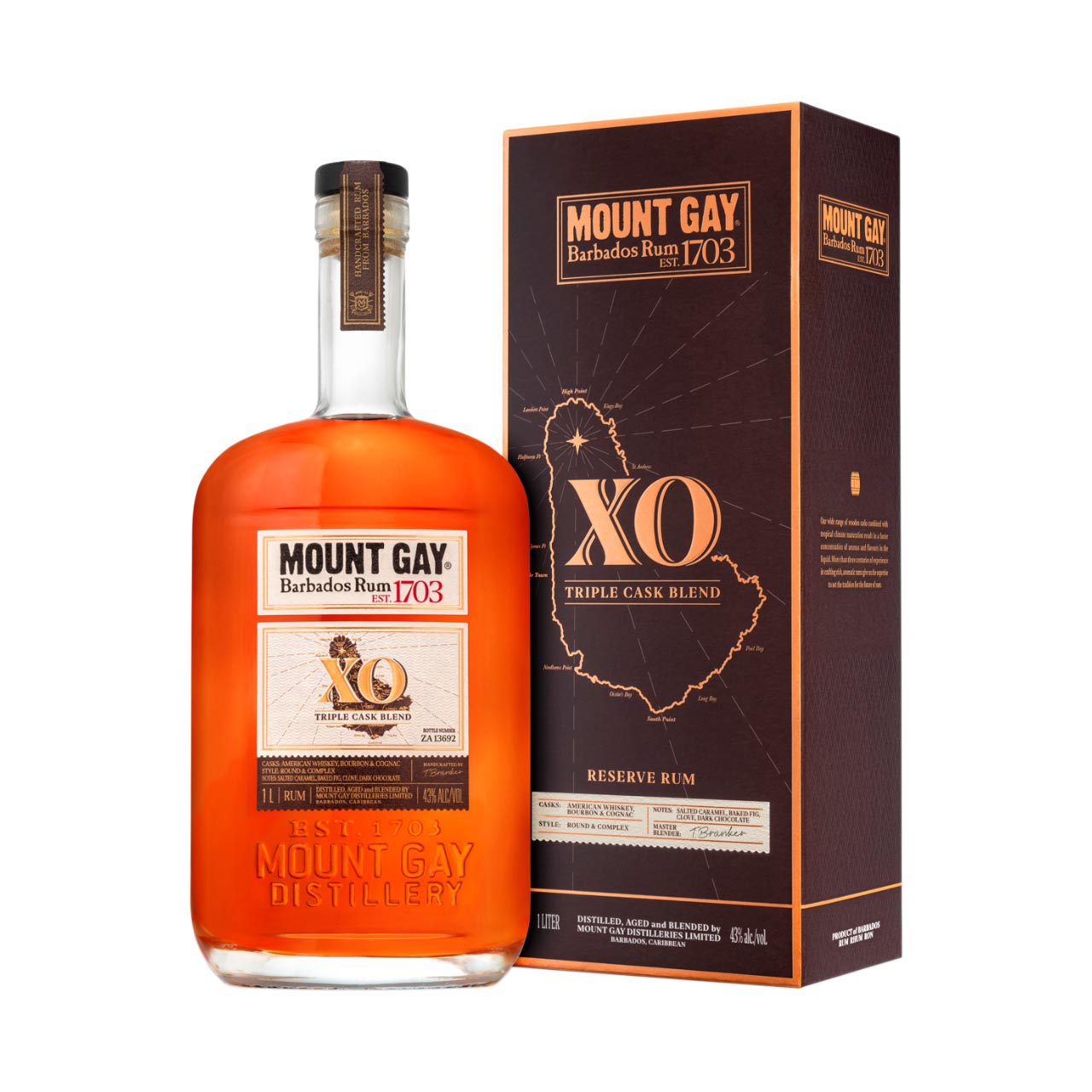 Mount Gay Extra Old 43%vol. 1 Liter