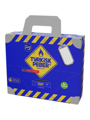 Fazer Tyrkisk Peber Lakritze mit Pfefferfüllung inTragekoffer 400g Fazer Tyrkisk Peber Lakritze mit Pfefferfüllung inTragekoffer 400g