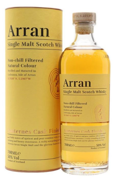 Arran Sauternes Cask Finish 50%vol. 0,7 Liter Arran Sauternes Cask Finish 50%vol. 0,7 Liter