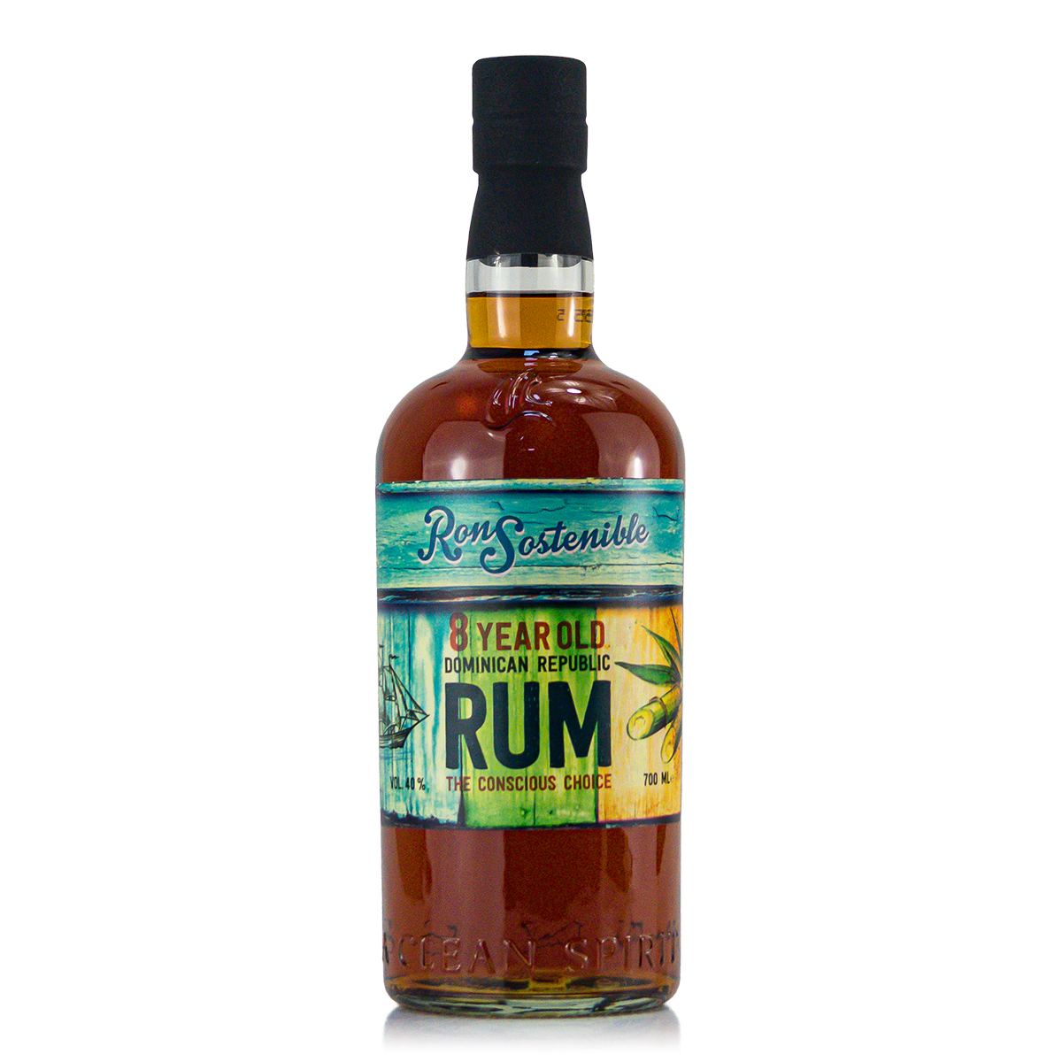 Ron Sostenible 8 Years Triple Cask 43%. 0,7 Liter