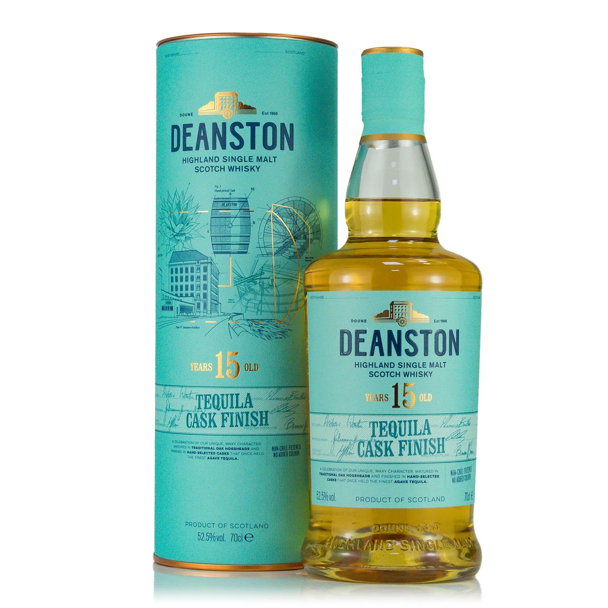 Deanston 15 Jahre 2007 Vintage Tequila Finish Single Malt 52,5%vol 0,7 Liter Deanston 15 Jahre 2007 Vintage Tequila Finish Single Malt 52,5%vol 0,7 Liter