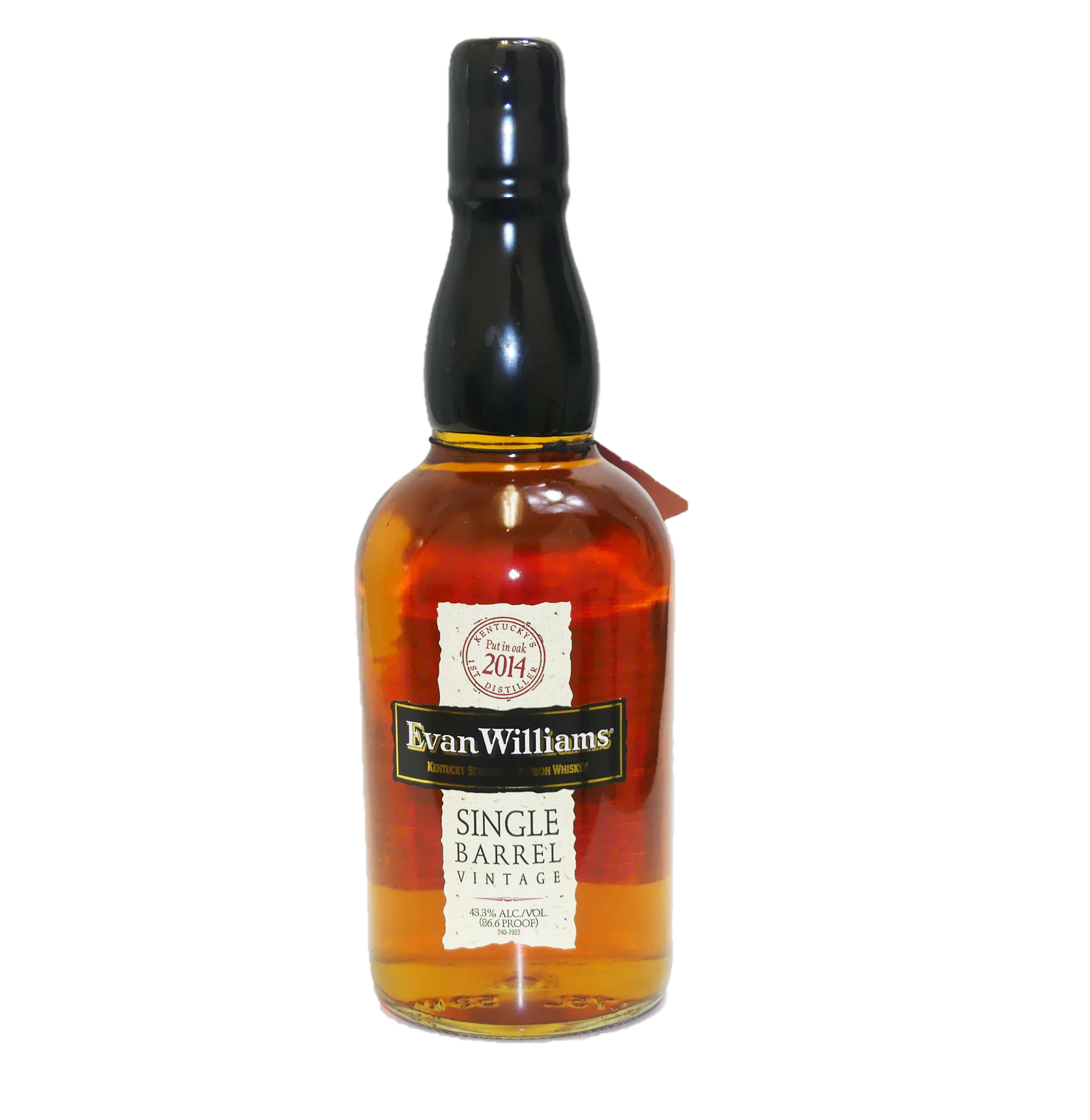 Evan Williams Single Barrel Vintage 2014 0,75 Liter 43,3%vol Evan Williams Single Barrel Vintage 2014 0,75 Liter 43,3%vol